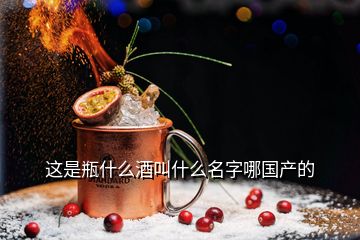 這是瓶什么酒叫什么名字哪國產的