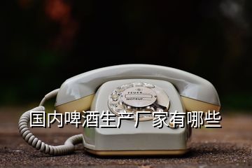 國內啤酒生產廠家有哪些