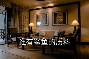 誰有鯊魚的質料