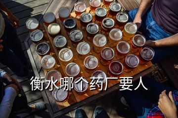 衡水哪個(gè)藥廠要人