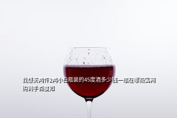 我想買兩件2兩小白瓶裝的45度酒多少錢一瓶在哪商店網購到手百度知