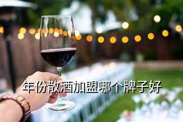 年份散酒加盟哪個牌子好
