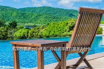 假如你要建一個啤酒廠你會選擇建在哪里為什么
