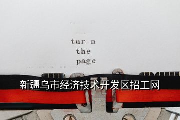 新疆烏市經濟技術開發區招工網