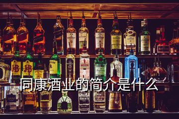 同康酒業(yè)的簡(jiǎn)介是什么