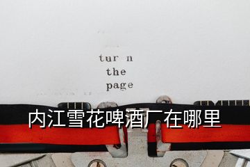 內江雪花啤酒廠在哪里
