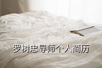 羅樹忠導師個人簡歷