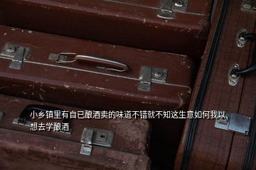 小鄉鎮里有自已釀酒賣的味道不錯就不知這生意如何我以想去學釀酒