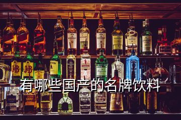 有哪些國產的名牌飲料