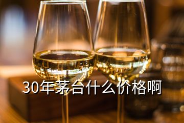 30年茅臺什么價格啊