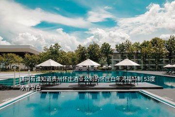 請問有誰知道貴州懷莊酒業公司的懷莊白年鴻福特制 53度濃香型白