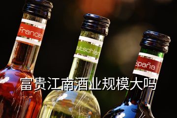 富貴江南酒業規模大嗎
