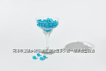 菏澤市皇鎮鄉封壇原漿酒52度多少錢一瓶濃香型白酒