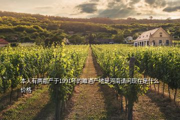 本人有兩瓶產于1991年的雎酒產地是河南請問現在是什么價格