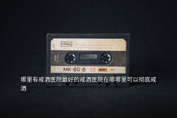 哪里有戒酒醫院最好的戒酒醫院在哪哪里可以徹底戒酒