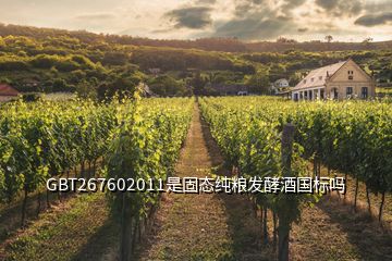 GBT267602011是固態純糧發酵酒國標嗎