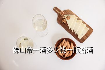 佛山帝一酒多少錢一瓶露酒