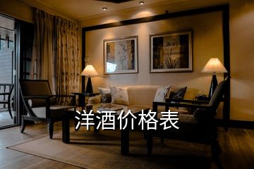 洋酒價格表