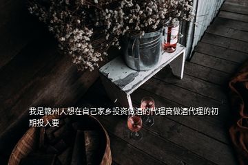 我是贛州人想在自己家鄉投資做酒的代理商做酒代理的初期投入要