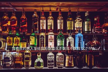 我喜歡的男人發給我短信雪花不飄我不飄我 這個什么意思