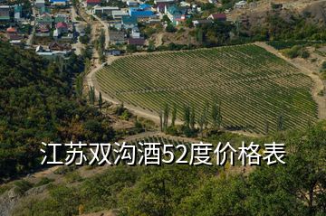 江蘇雙溝酒52度價格表