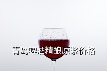 青島啤酒精釀原漿價格
