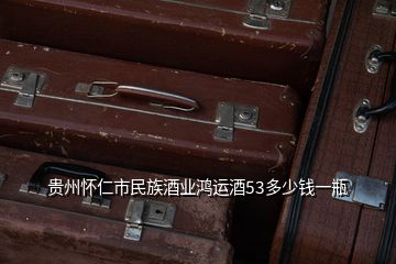 貴州懷仁市民族酒業鴻運酒53多少錢一瓶
