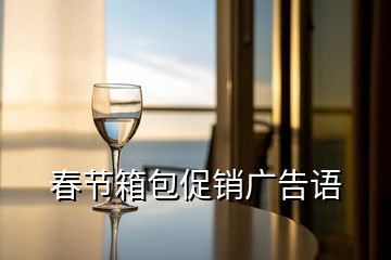 春節箱包促銷廣告語