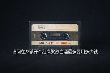 請問在鄉鎮開個紅高梁散白酒最多要用多少錢