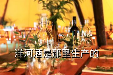 洋河酒是那里生產的