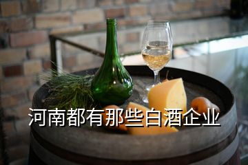 河南都有那些白酒企業