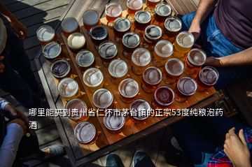哪里能買到貴州省仁懷市茅臺鎮的正宗53度純糧泡藥酒