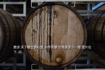 跪求 天下糧倉(cāng)酒42度 20年陳釀 價(jià)格是多少一瓶 圖片在下  問(wèn)