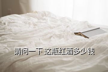 請問一下 這瓶紅酒多少錢