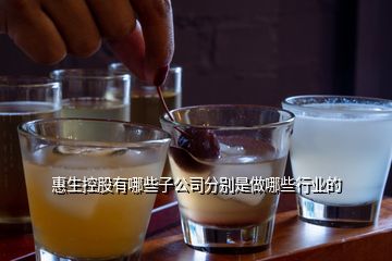 惠生控股有哪些子公司分別是做哪些行業的