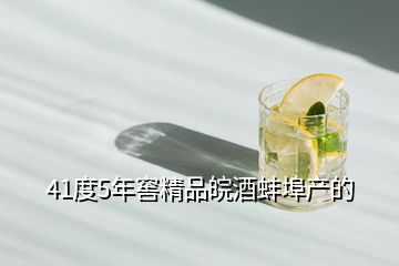 41度5年窖精品皖酒蚌埠產的