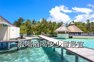 一般喝酒喝多少量最宜