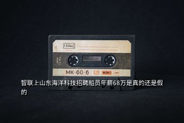 智聯上山東海洋科技招聘船員年薪68萬是真的還是假的