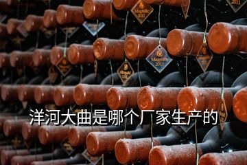 洋河大曲是哪個廠家生產的
