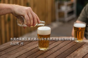 東莞市南城區莞太路111號東莞民間金融街808號是什么公司  問