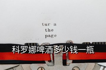 科羅娜啤酒多少錢(qián)一瓶