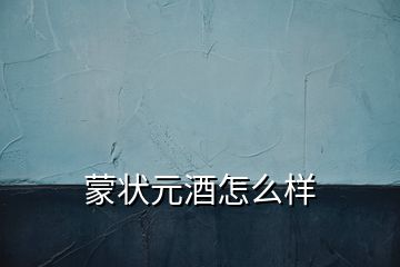 蒙狀元酒怎么樣