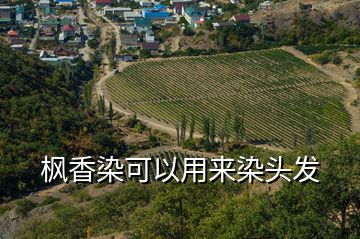 楓香染可以用來染頭發(fā)