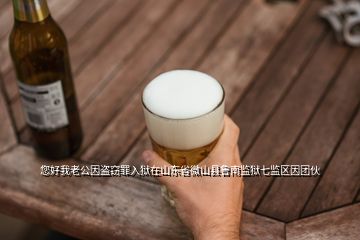 您好我老公因盜竊罪入獄在山東省微山縣魯南監獄七監區因團伙