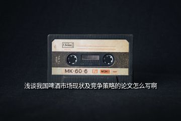 淺談我國啤酒市場現狀及競爭策略的論文怎么寫啊