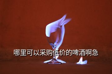 哪里可以采購低價(jià)的啤酒啊急
