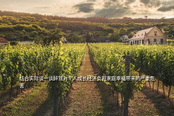 結合實際談一談醉駕對個人成長經濟負擔家庭幸福帶來的嚴重危害