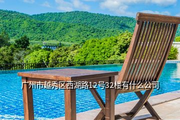 廣州市越秀區西湖路12號32樓有什么公司