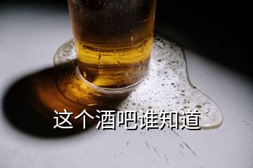這個酒吧誰知道