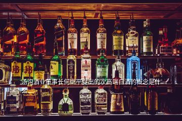湯溝酒業董事長何繼平提出的次高端白酒的概念是什么